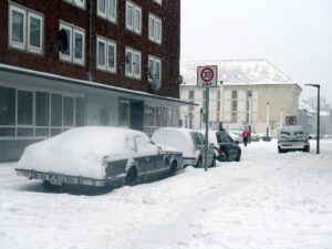 Winter in Gelsenkirchen Erle im Februar 2021