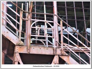 Schacht Oberschuir in Gelsenkirchen Feldmark im Oktober 2020