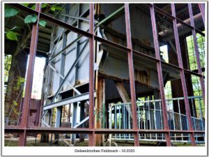 Schacht Oberschuir in Gelsenkirchen Feldmark im Oktober 2020