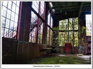 Schacht Oberschuir in Gelsenkirchen Feldmark im Oktober 2020