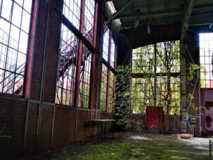 Schacht Oberschuir in Gelsenkirchen Feldmark im Oktober 2020