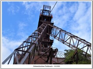 Schacht Oberschuir in Gelsenkirchen Feldmark im Oktober 2020
