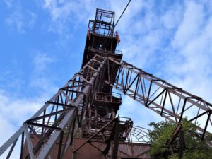 Schacht Oberschuir in Gelsenkirchen Feldmark im Oktober 2020