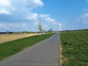 Der Glück Auf Park in Gelsenkirchen-Hassel im April 2021