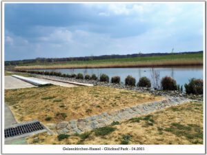 Der Glück Auf Park in Gelsenkirchen-Hassel im April 2021