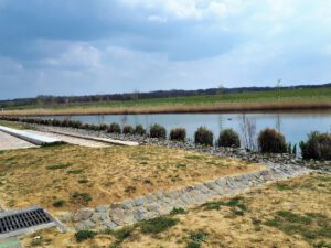Der Glück Auf Park in Gelsenkirchen-Hassel im April 2021