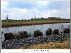 Der Glück Auf Park in Gelsenkirchen-Hassel im April 2021