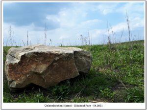 Der Glück Auf Park in Gelsenkirchen-Hassel im April 2021