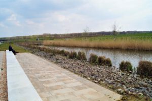 Der Glück Auf Park in Gelsenkirchen-Hassel im April 2021