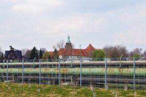 Der Glück Auf Park in Gelsenkirchen-Hassel im April 2021