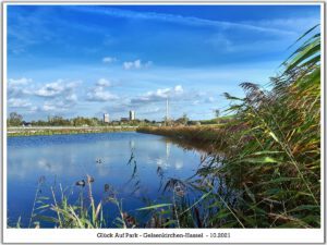 Der Glück Auf Park in Gelsenkirchen-Hassel im Oktober 2021
