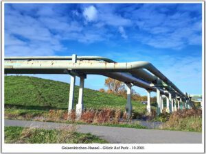 Der Glück Auf Park in Gelsenkirchen-Hassel im Oktober 2021
