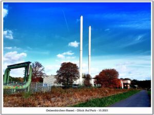 Der Glück Auf Park in Gelsenkirchen-Hassel im Oktober 2021