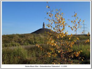 Die Halde Rheinelbe in Gelsenkirchen Ückendorf im November 2020
