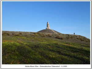 Die Halde Rheinelbe in Gelsenkirchen Ückendorf im November 2020