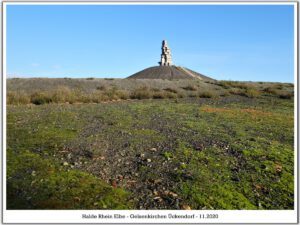 Die Halde Rheinelbe in Gelsenkirchen Ückendorf im November 2020