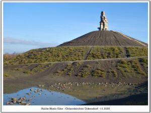Die Halde Rheinelbe in Gelsenkirchen Ückendorf im November 2020
