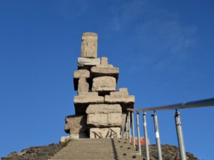 Die Halde Rheinelbe in Gelsenkirchen Ückendorf im November 2020