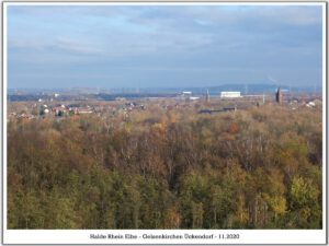 Die Halde Rheinelbe in Gelsenkirchen Ückendorf im November 2020