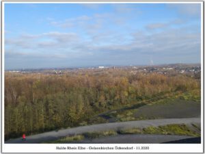 Die Halde Rheinelbe in Gelsenkirchen Ückendorf im November 2020