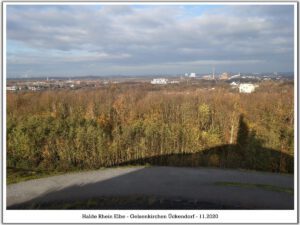 Die Halde Rheinelbe in Gelsenkirchen Ückendorf im November 2020