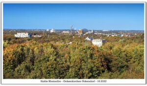 Die Halde Rheinelbe in Gelsenkirchen Ückendorf im Oktober 2022