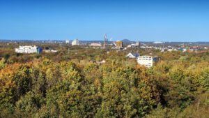 Die Halde Rheinelbe in Gelsenkirchen Ückendorf im Oktober 2022