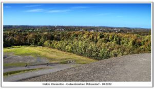 Die Halde Rheinelbe in Gelsenkirchen Ückendorf im Oktober 2022