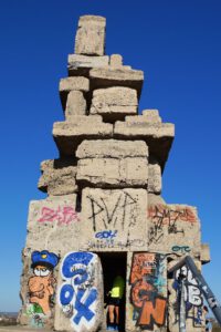 Die Halde Rheinelbe in Gelsenkirchen Ückendorf im Oktober 2022