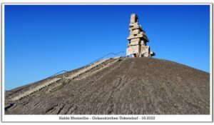 Die Halde Rheinelbe in Gelsenkirchen Ückendorf im Oktober 2022