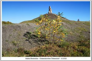 Die Halde Rheinelbe in Gelsenkirchen Ückendorf im Oktober 2022