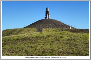 Die Halde Rheinelbe in Gelsenkirchen Ückendorf im Oktober 2022