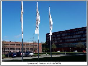 Der Nordsternpark in Gelsenkirchen Horst im April 2020