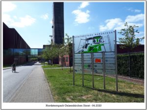 Der Nordsternpark in Gelsenkirchen Horst im April 2020