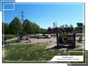 Der Nordsternpark in Gelsenkirchen Horst im April 2019