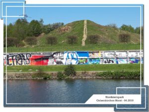 Der Nordsternpark in Gelsenkirchen Horst im April 2019