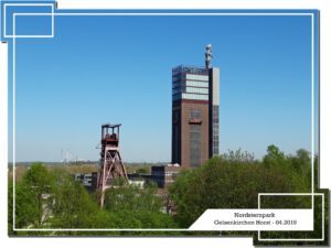 Der Nordsternpark in Gelsenkirchen Horst im April 2019