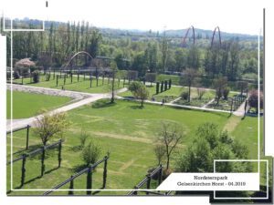Der Nordsternpark in Gelsenkirchen Horst im April 2019