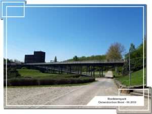 Der Nordsternpark in Gelsenkirchen Horst im April 2019