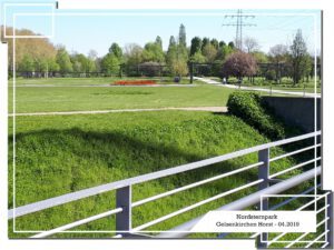 Der Nordsternpark in Gelsenkirchen Horst im April 2019