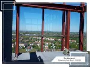 Der Nordsternpark in Gelsenkirchen Horst im April 2019