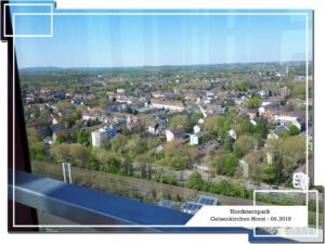 Der Nordsternpark in Gelsenkirchen Horst im April 2019