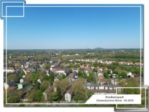 Der Nordsternpark in Gelsenkirchen Horst im April 2019