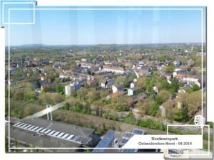 Der Nordsternpark in Gelsenkirchen Horst im April 2019