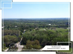 Der Nordsternpark in Gelsenkirchen Horst im April 2019