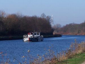 Der Rhein-Herne-Kanal bei Gelsenkirchen im Dezember 2018