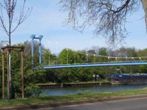 Der Rhein-Herne-Kanal bei Gelsenkirchen im April 2020