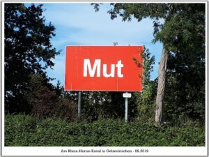 Der Rhein-Herne-Kanal bei Gelsenkirchen im April 2019