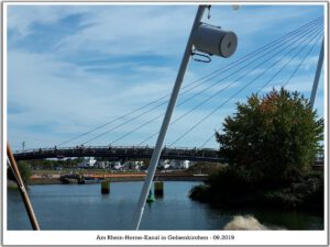 Der Rhein-Herne-Kanal bei Gelsenkirchen im September 2019