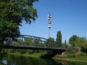Der Rhein-Herne-Kanal bei Gelsenkirchen im Mai 2020